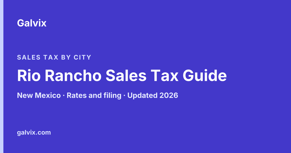 Rio Rancho Sales Tax