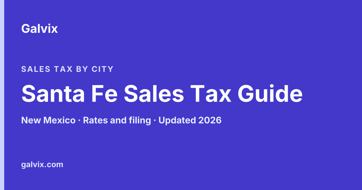 Santa Fe, New Mexico sales tax guide