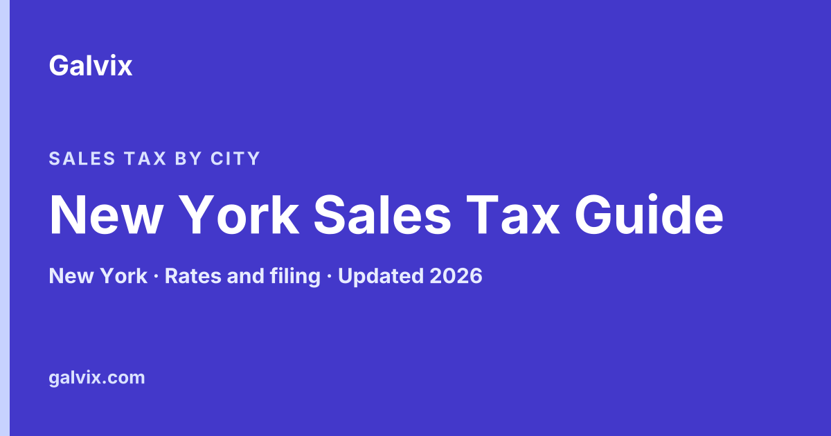 New York, New York sales tax guide