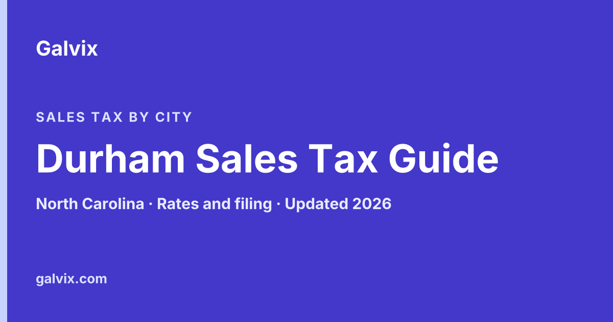 Durham, North Carolina sales tax guide