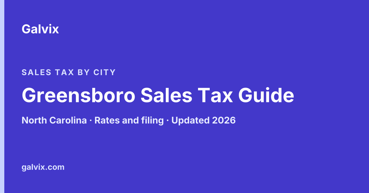 Greensboro Sales Tax