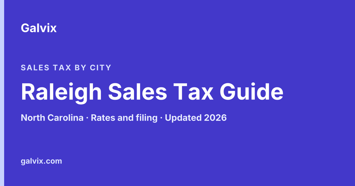 Raleigh, North Carolina sales tax guide
