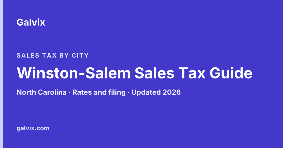 Winston-Salem, North Carolina sales tax guide