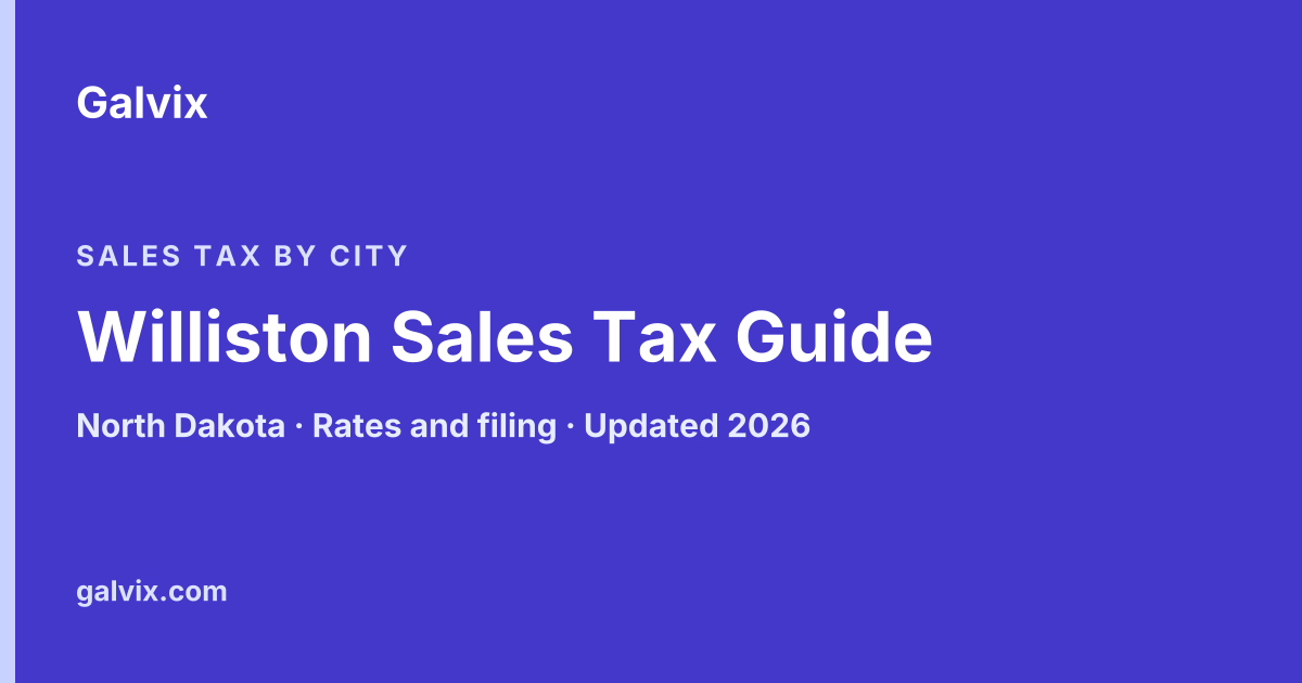 Williston, North Dakota sales tax guide