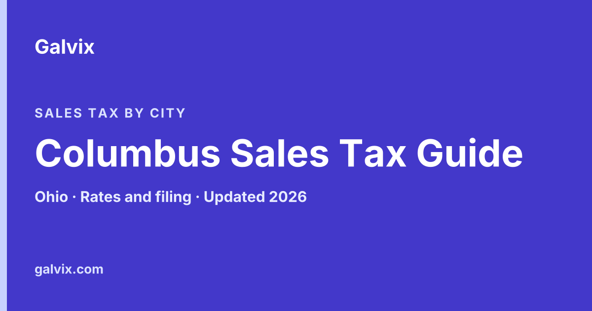 Columbus Sales Tax