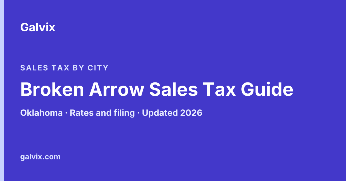 Broken Arrow, Oklahoma sales tax guide