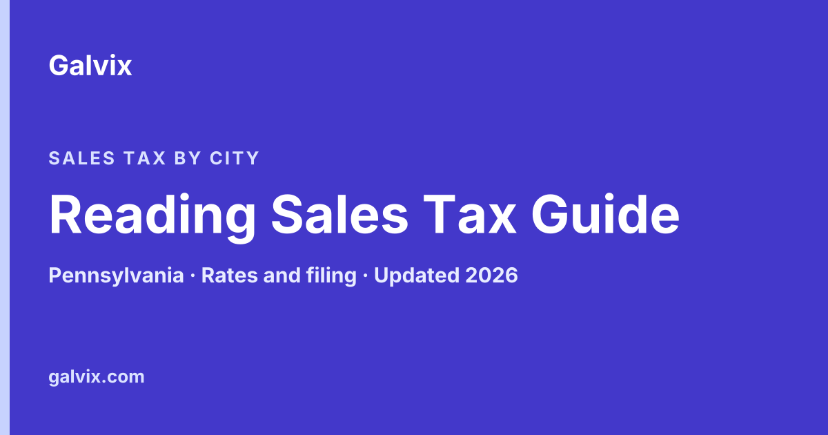 Reading Sales Tax