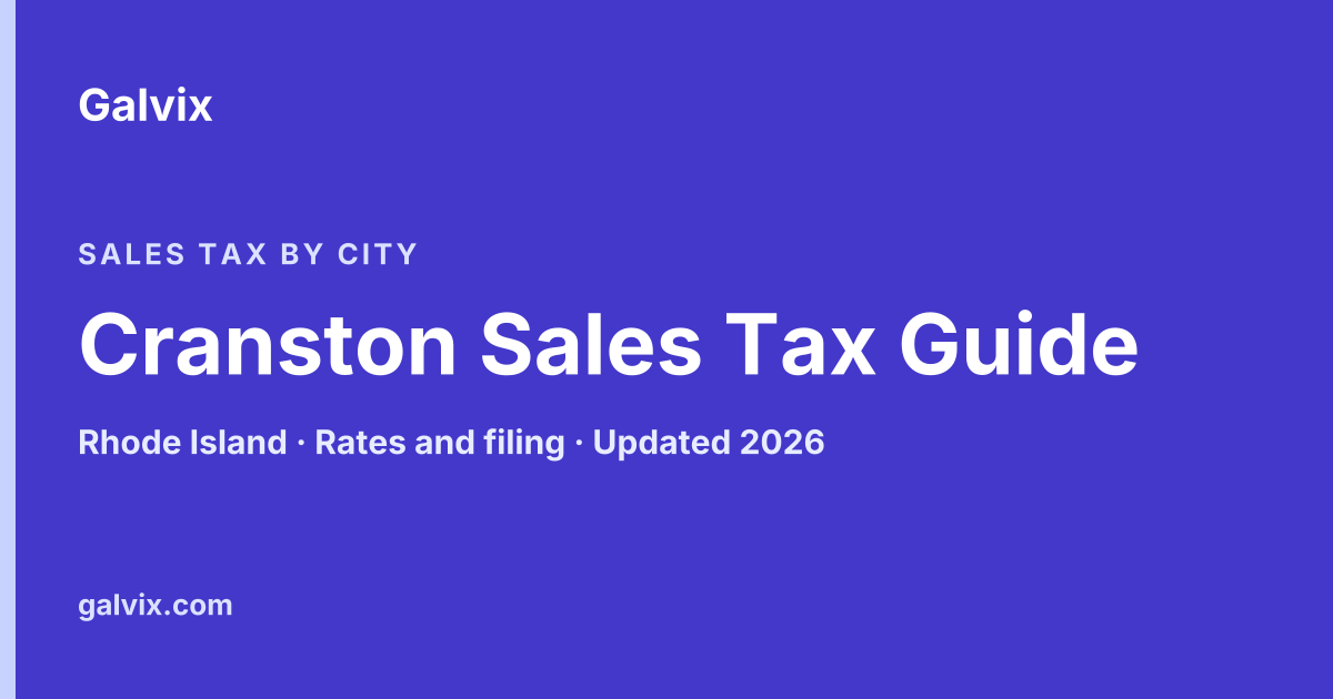 Cranston, Rhode Island sales tax guide