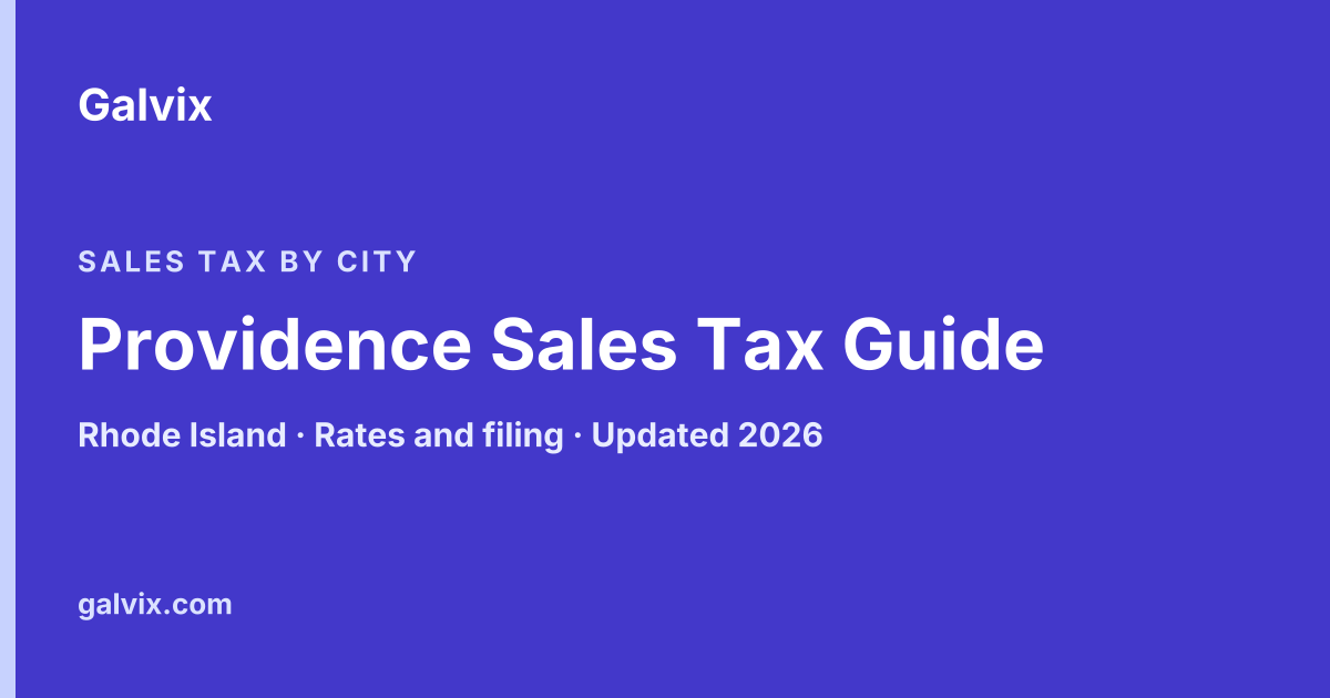 Providence Sales Tax