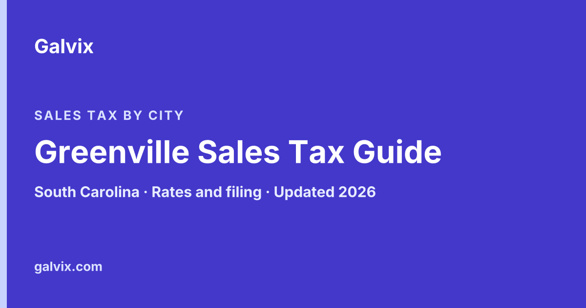 Greenville, South Carolina sales tax guide