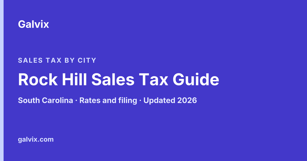 Rock Hill, South Carolina sales tax guide