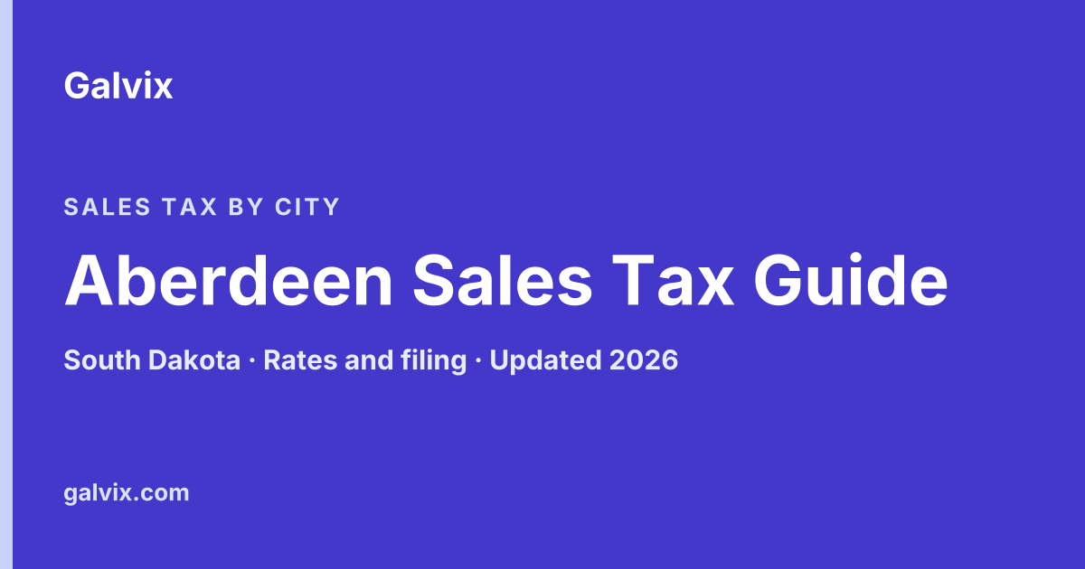 Aberdeen Sales Tax