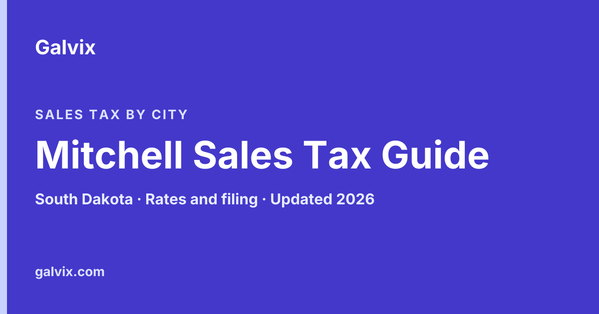 Mitchell, South Dakota sales tax guide