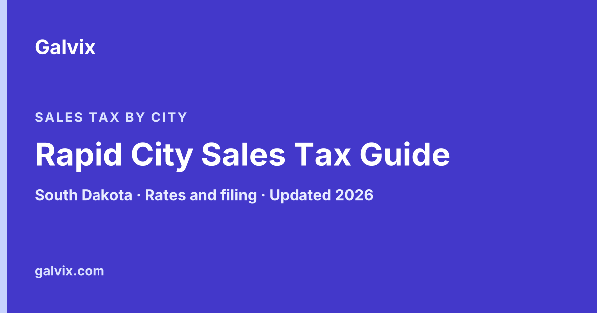 Rapid City, South Dakota sales tax guide