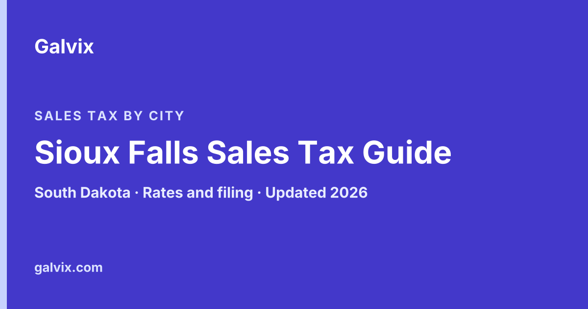 Sioux Falls, South Dakota sales tax guide