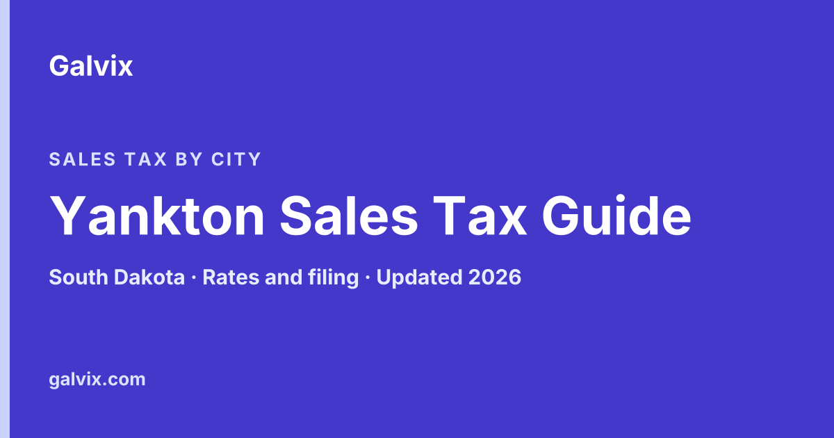 Yankton, South Dakota sales tax guide