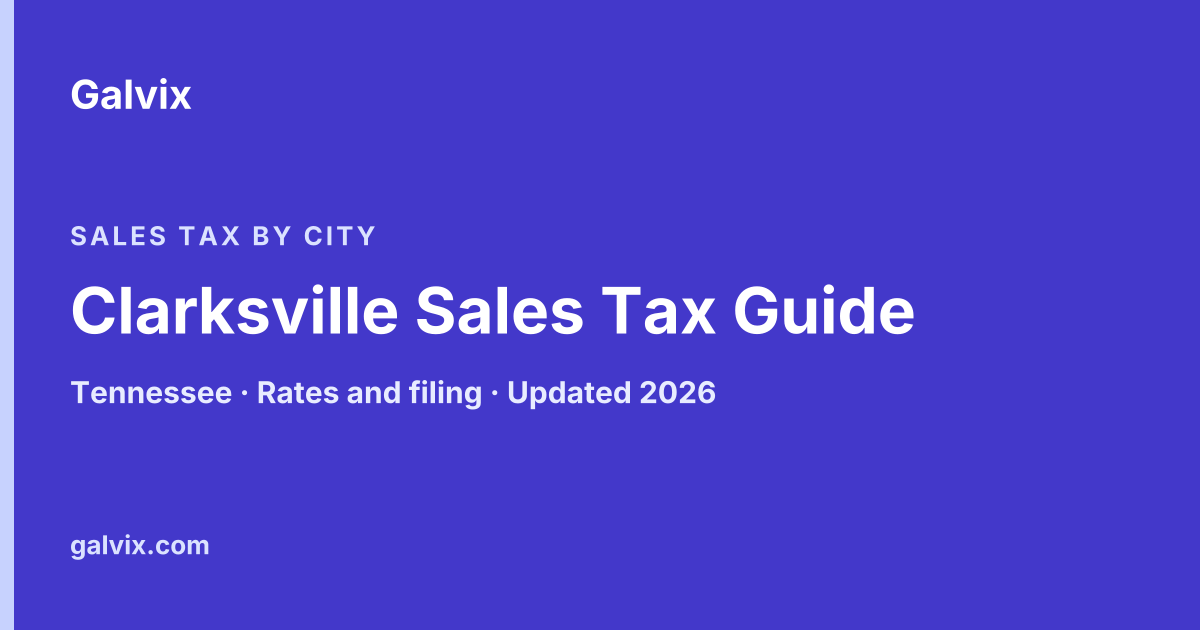 Clarksville Sales Tax