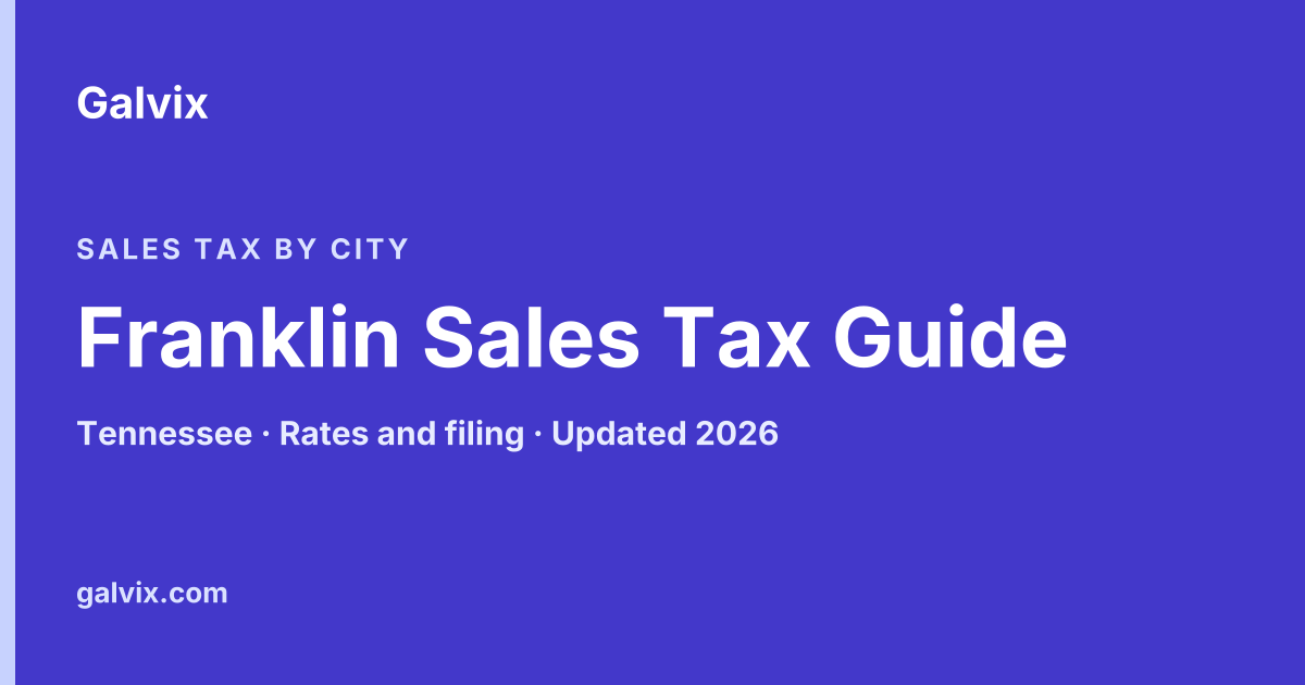 Franklin, Tennessee sales tax guide