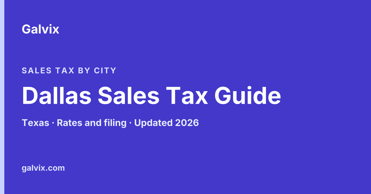 Dallas Sales Tax