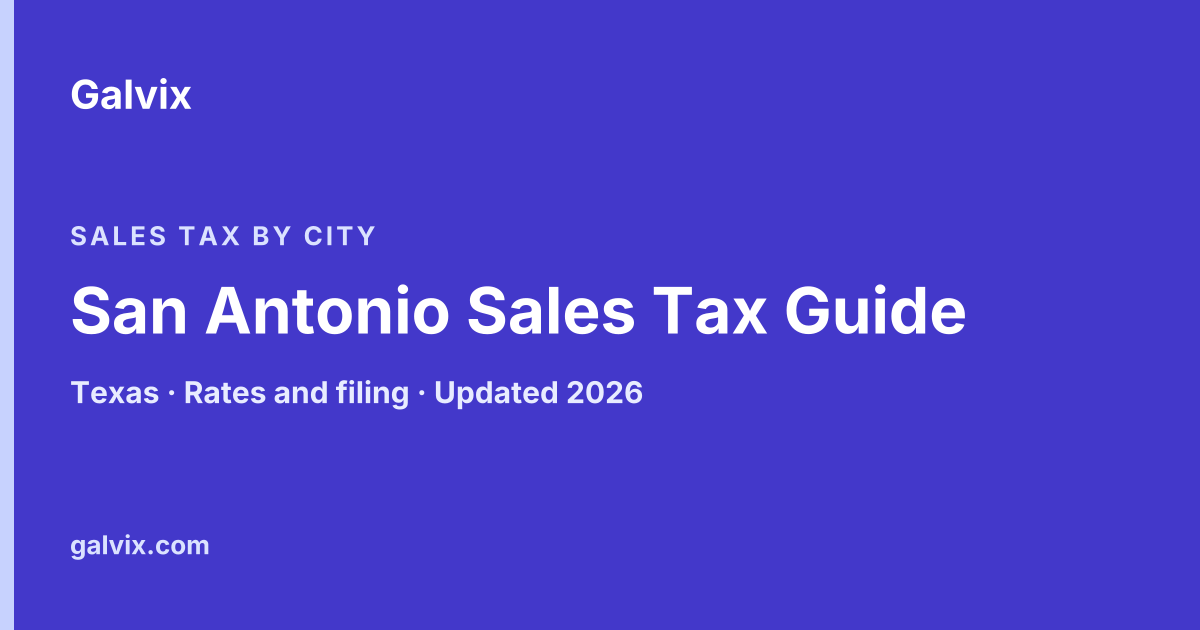 San Antonio, Texas sales tax guide