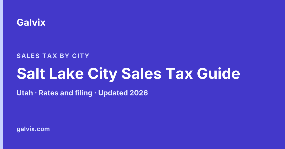 Salt Lake City Sales Tax