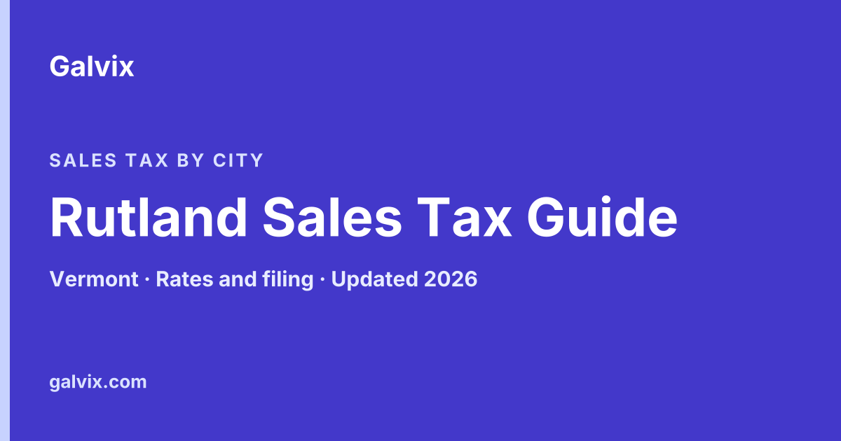 Rutland Sales Tax