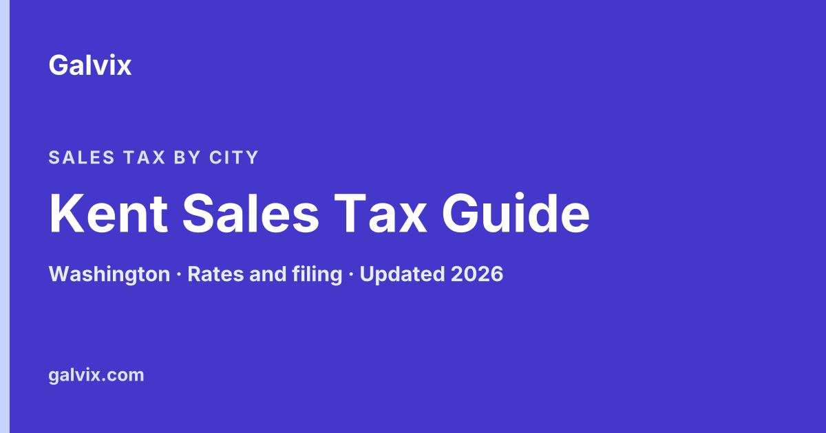 Kent, Washington sales tax guide
