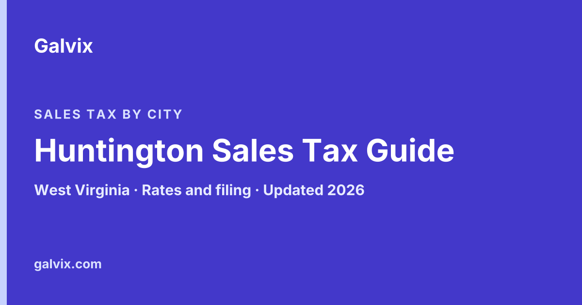 Huntington, West Virginia sales tax guide