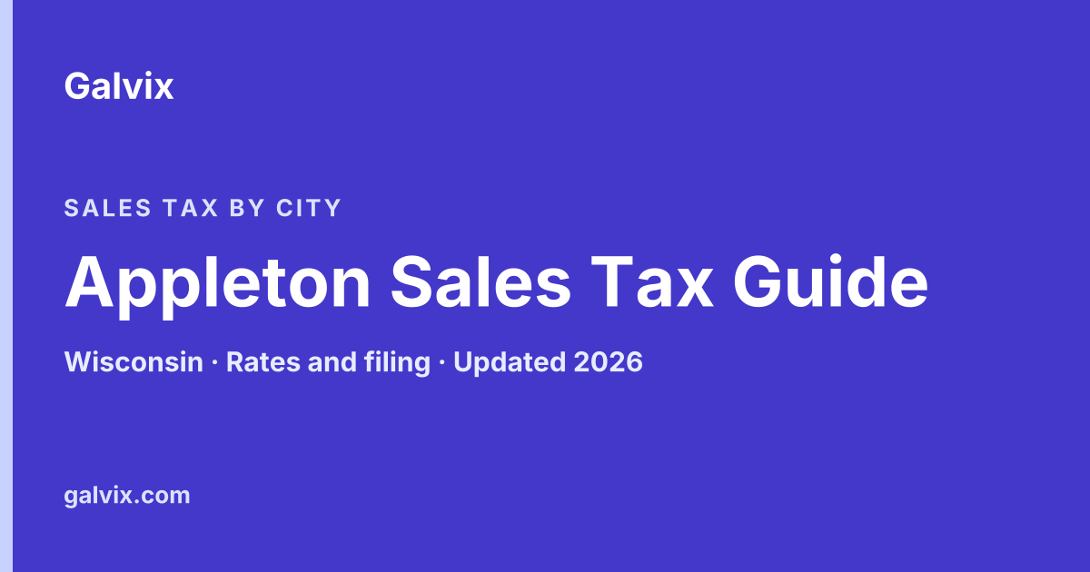 Appleton, Wisconsin sales tax guide