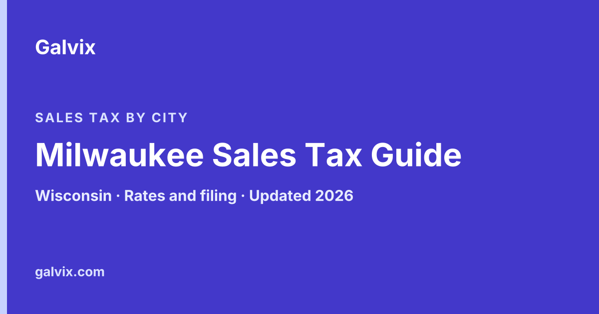 Milwaukee, Wisconsin sales tax guide