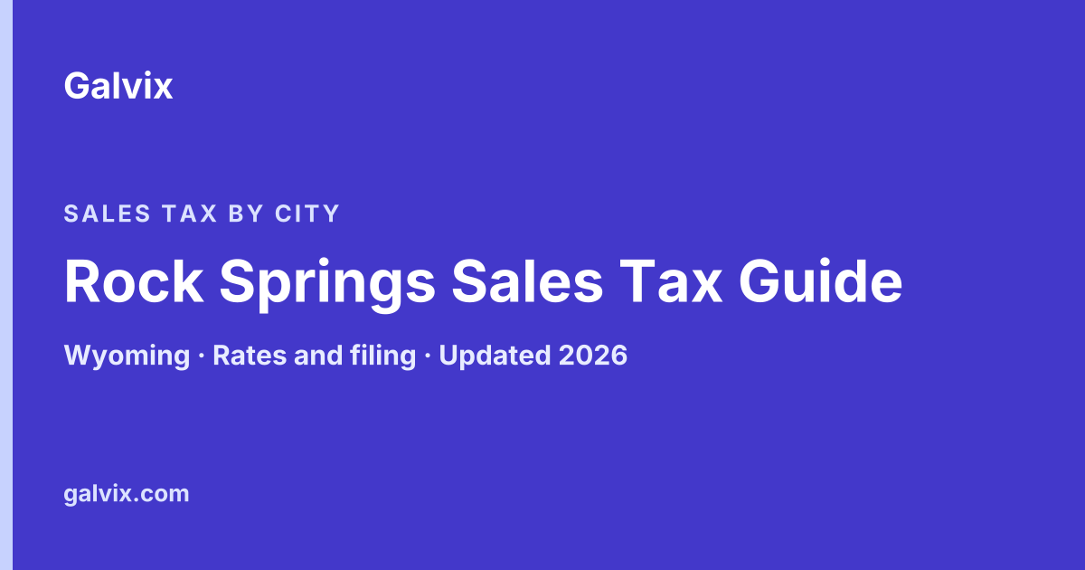 Rock Springs, Wyoming sales tax guide