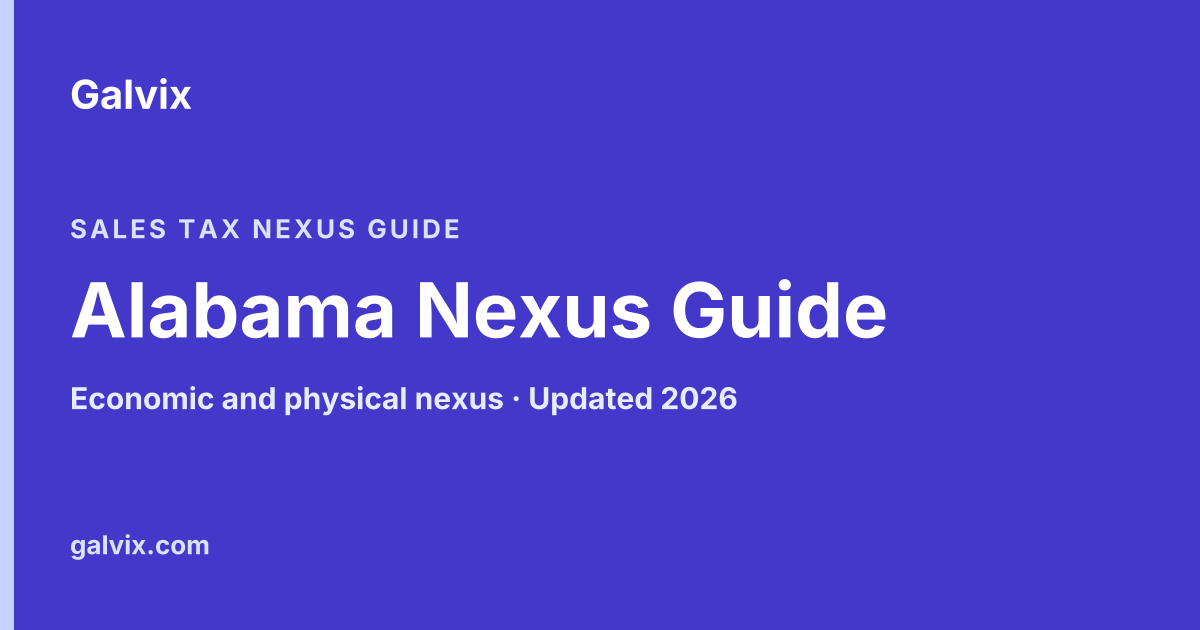 Alabama sales tax nexus guide
