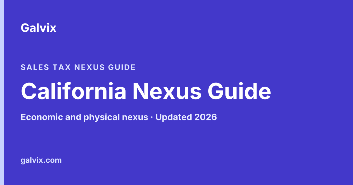 California Nexus Guide