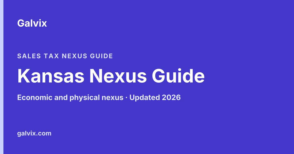 Kansas sales tax nexus guide