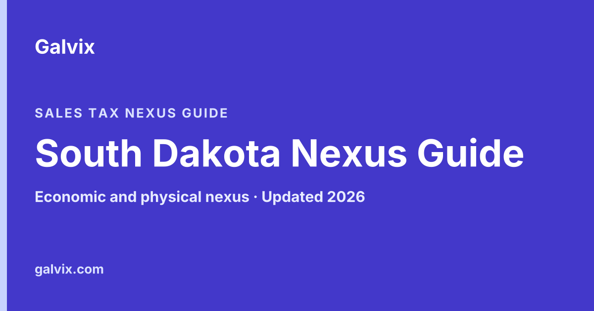South Dakota Nexus Guide