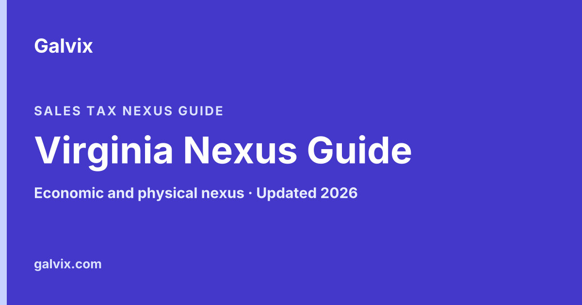 Virginia sales tax nexus guide