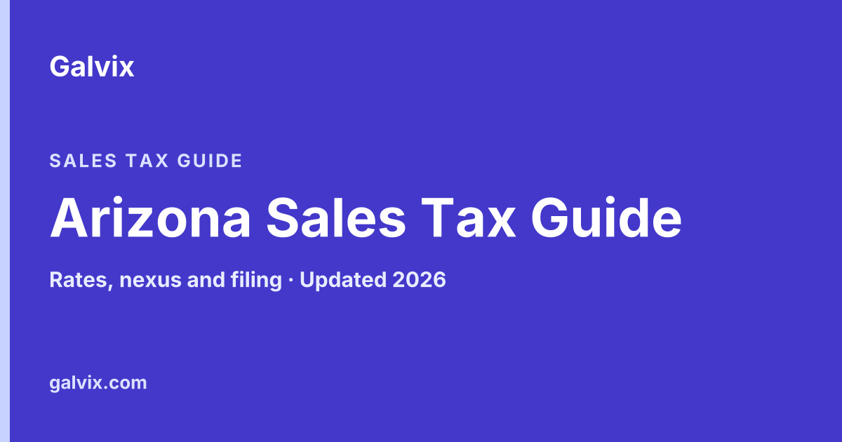Arizona Sales Tax Guide
