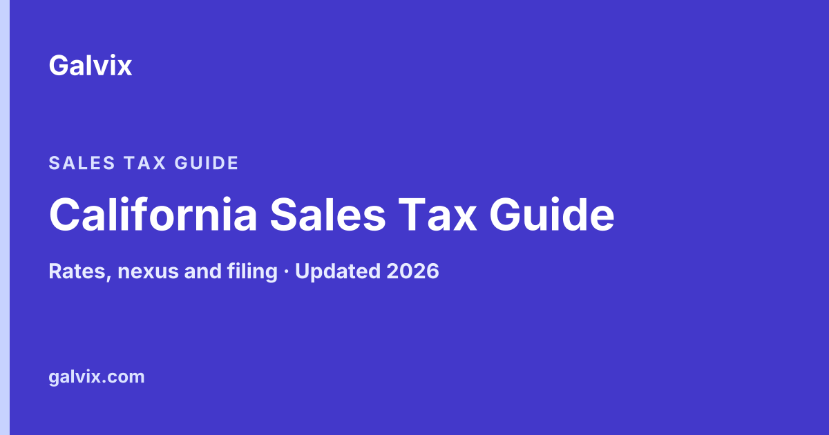 California Sales Tax Guide