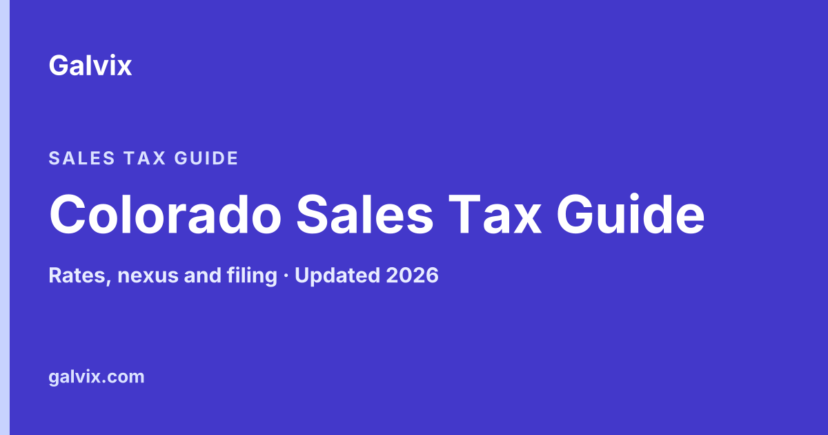 Colorado Sales Tax Guide
