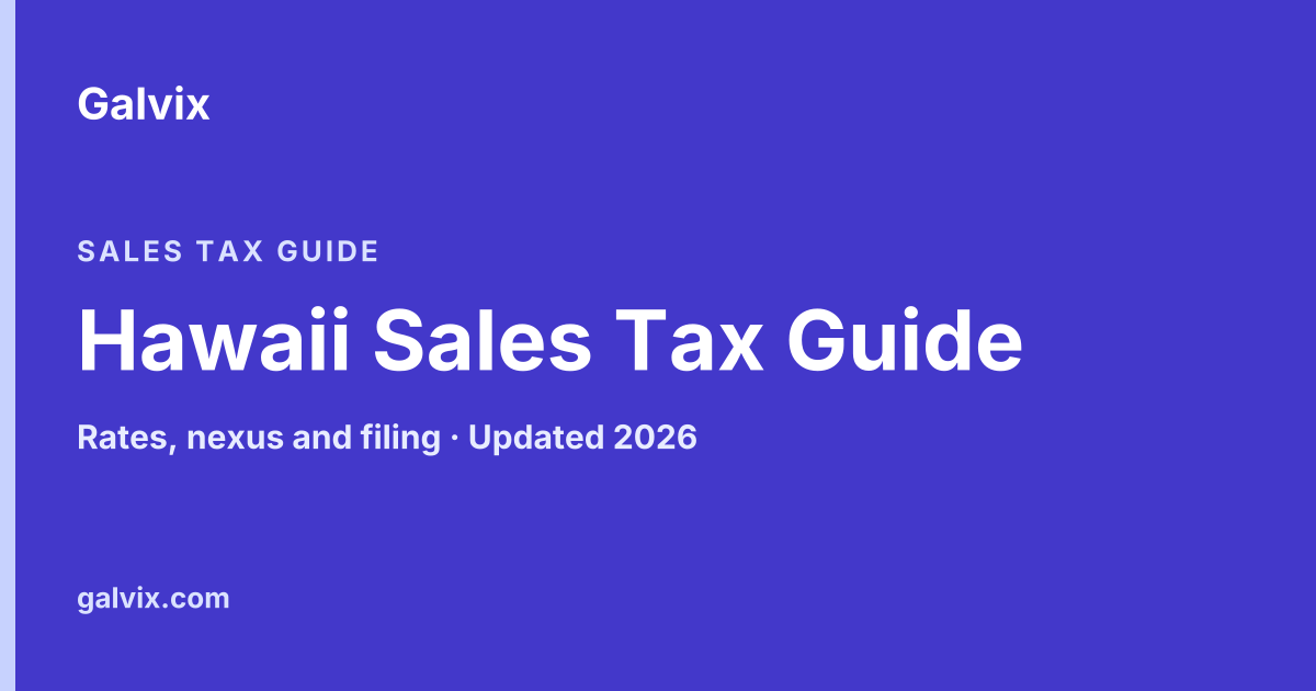 Hawaii sales tax guide