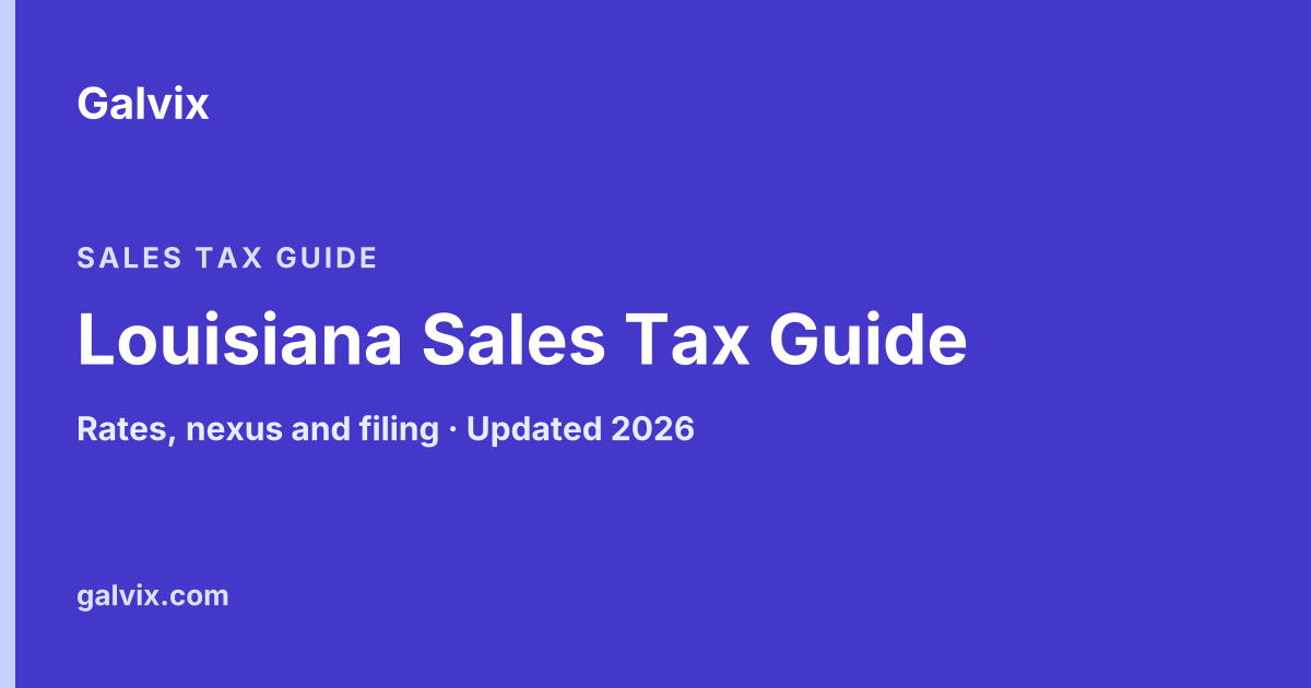 Louisiana Sales Tax Guide