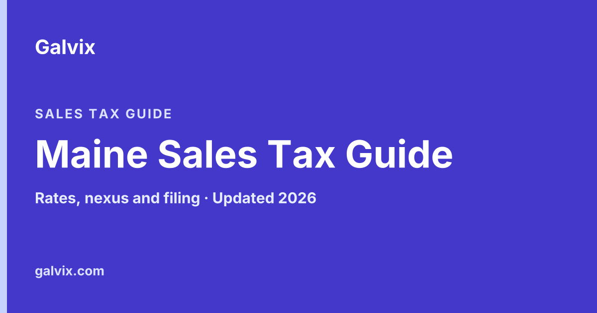 Maine Sales Tax Guide