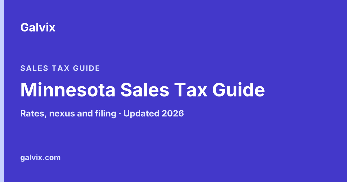 Minnesota Sales Tax Guide