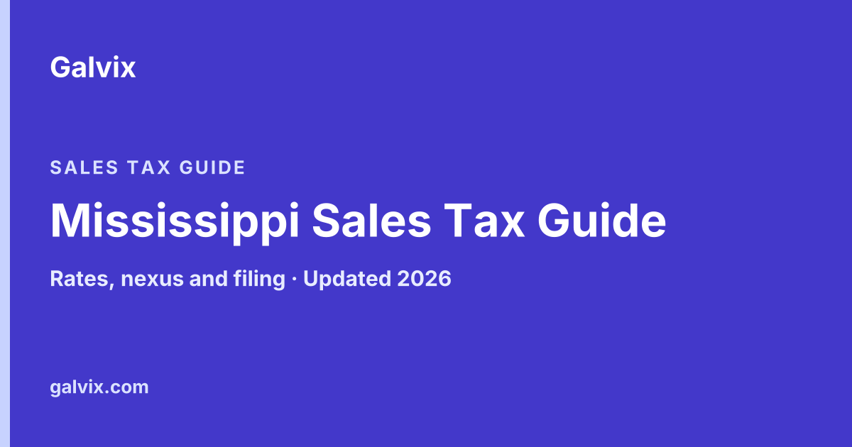 Mississippi Sales Tax Guide