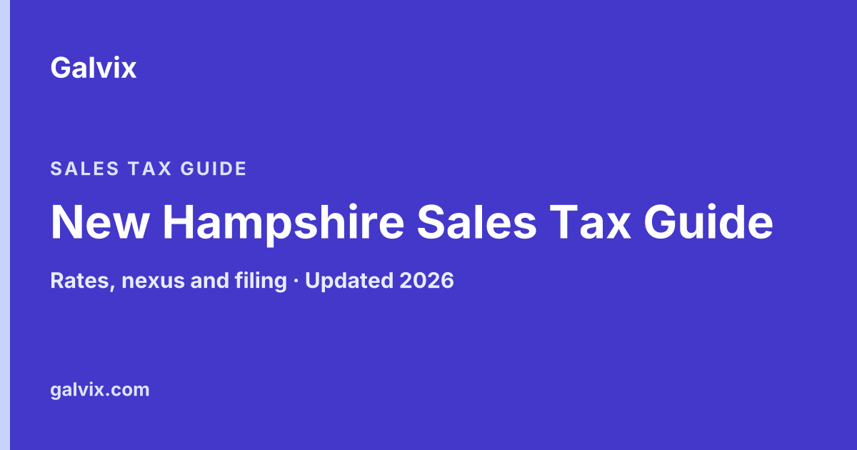 New Hampshire Sales Tax Guide