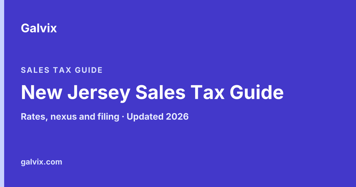 New Jersey Sales Tax Guide