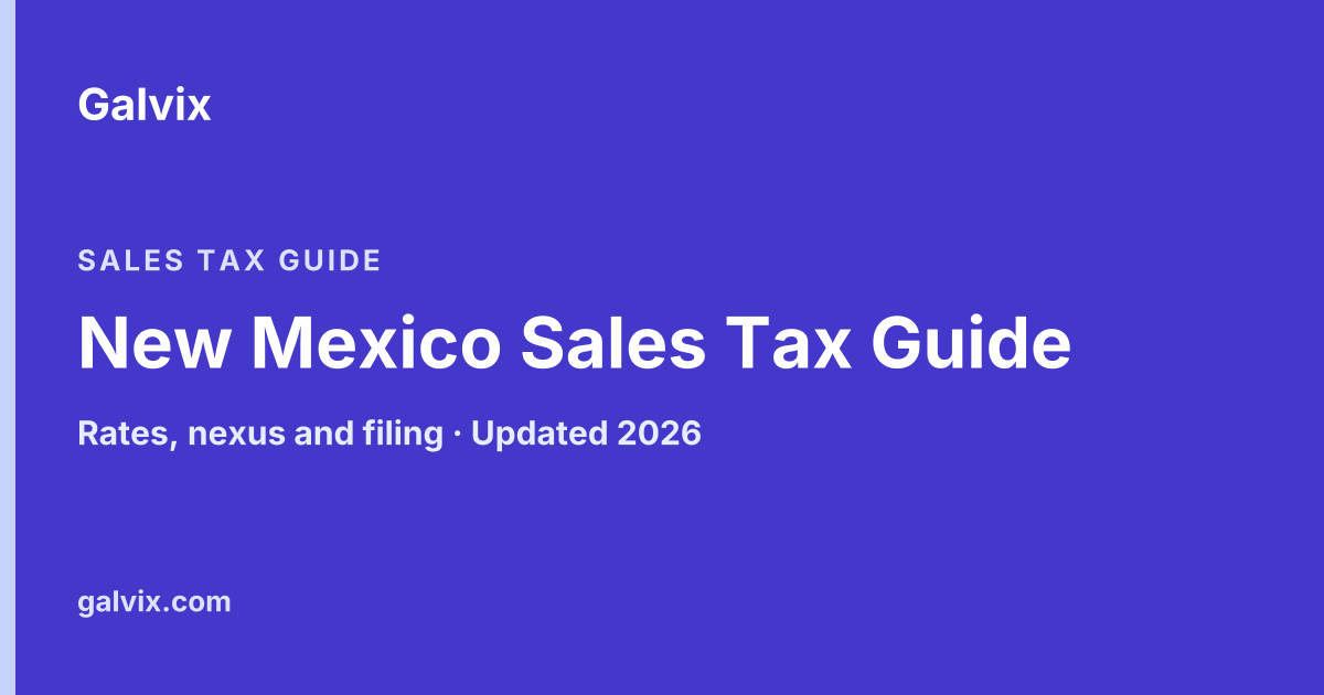 New Mexico Sales Tax Guide