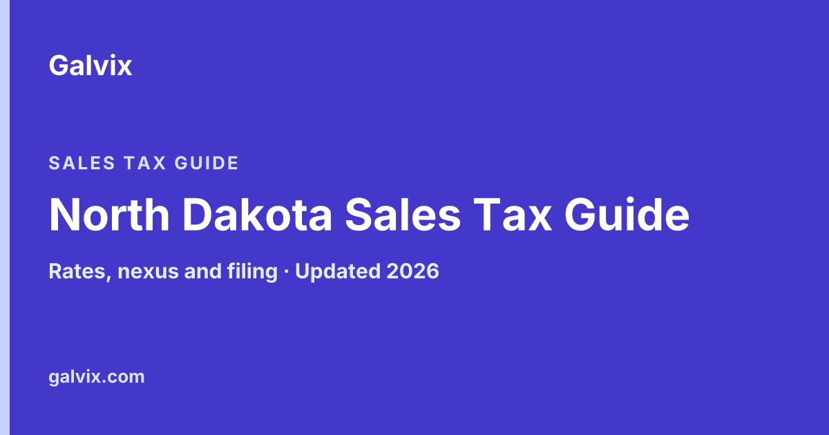 North Dakota Sales Tax Guide