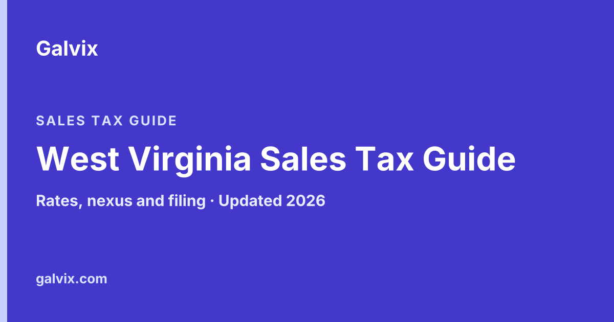 West Virginia Sales Tax Guide