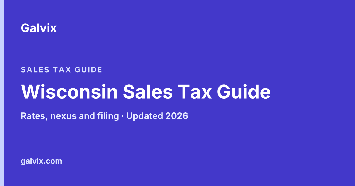 Wisconsin Sales Tax Guide